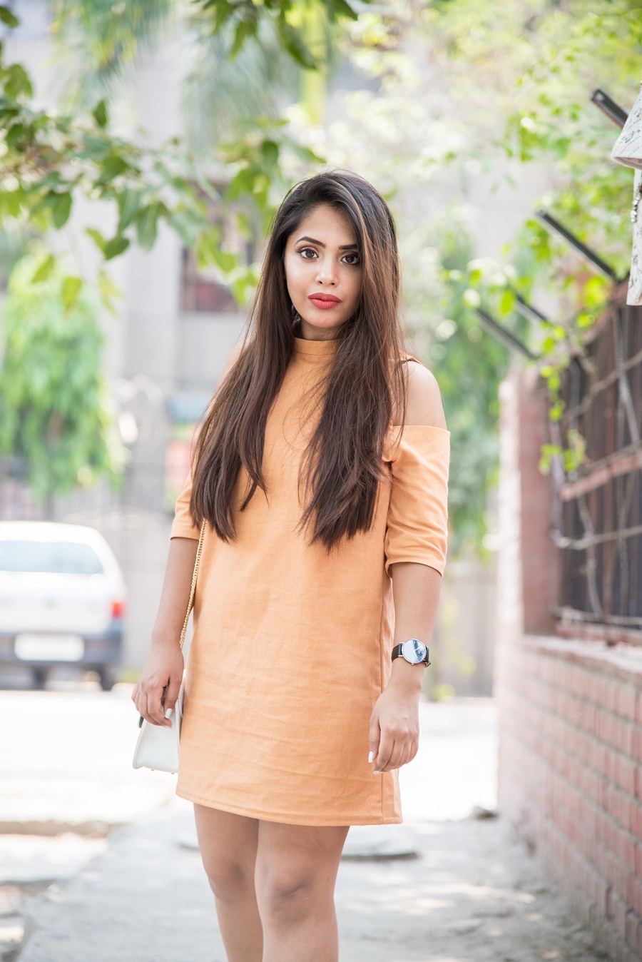 iimaima-lookbook-orange-shift-dress-indianfashionblog